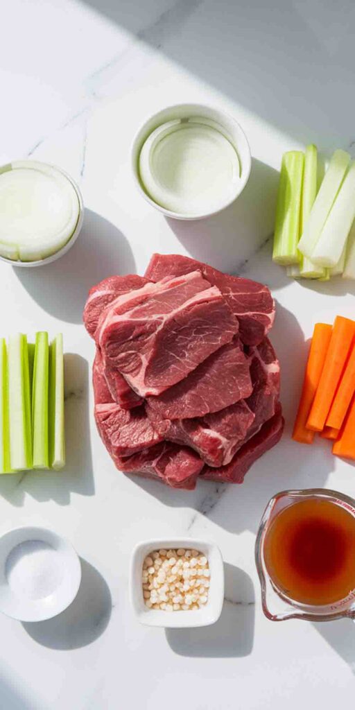 Ingredients to Make Beef Stew 