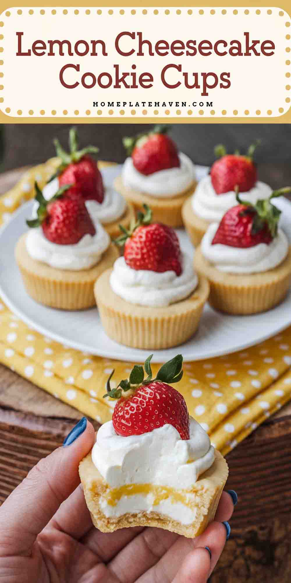 Lemon Cheesecake Cookie Cups recipe step by step guide