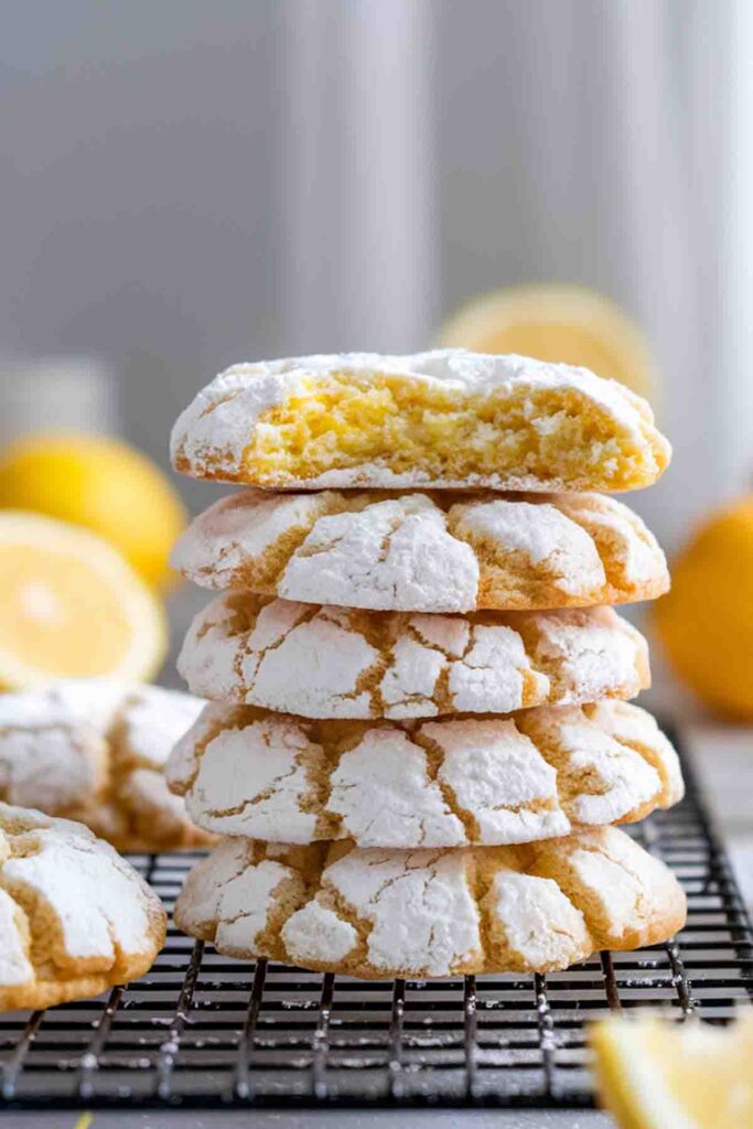 Lemon Crinkle Cookies recipe step by step guide