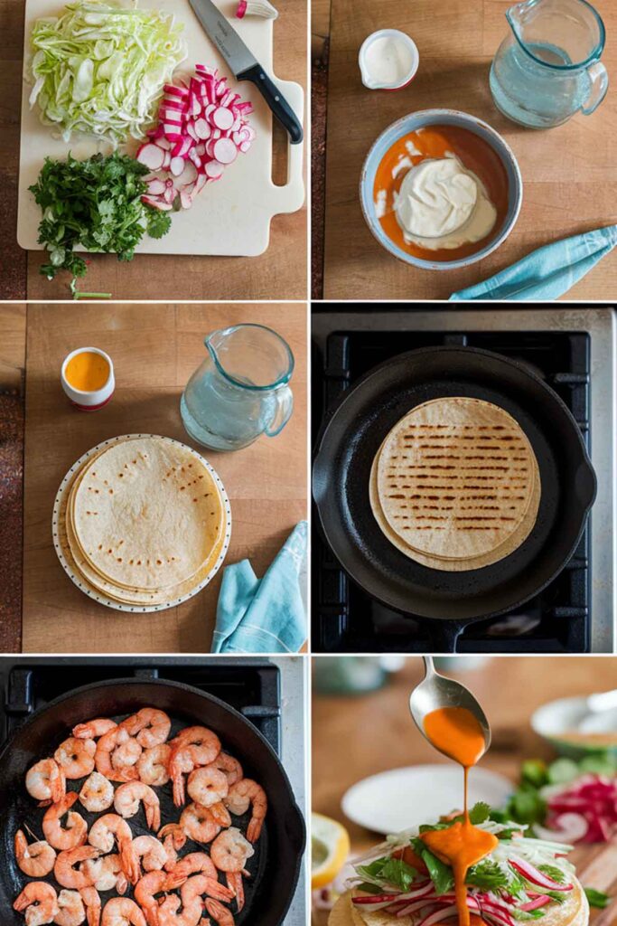 Step-by-Step Directions for Shrimp Tacos