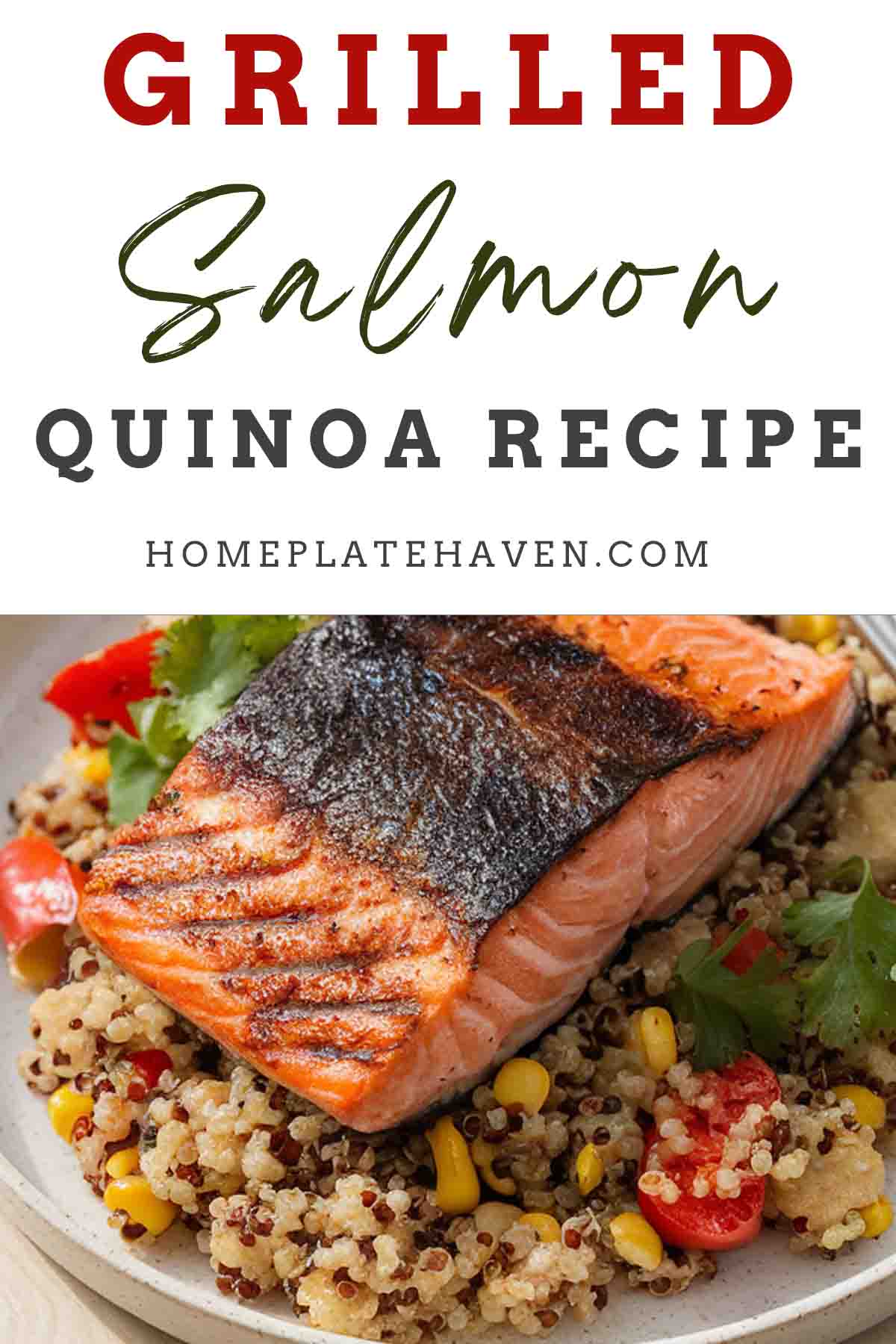 Grilled salmon with quinoa recipe