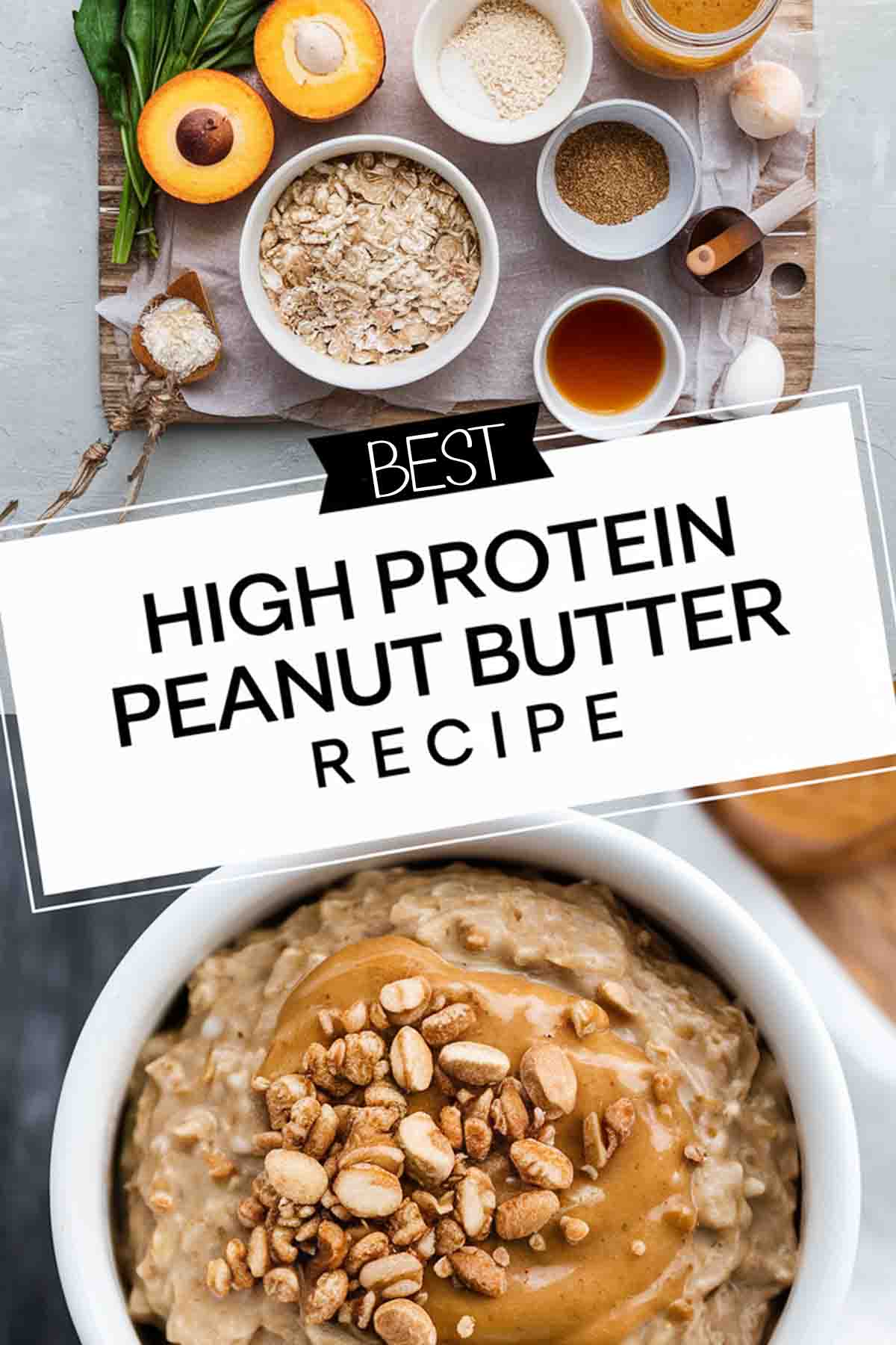 High Protein Peanut Butter Oats