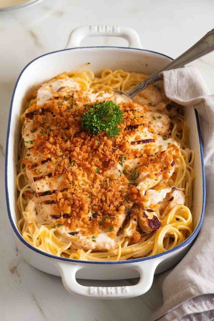 Monterey Chicken Spaghetti with Cream Cheese recipe