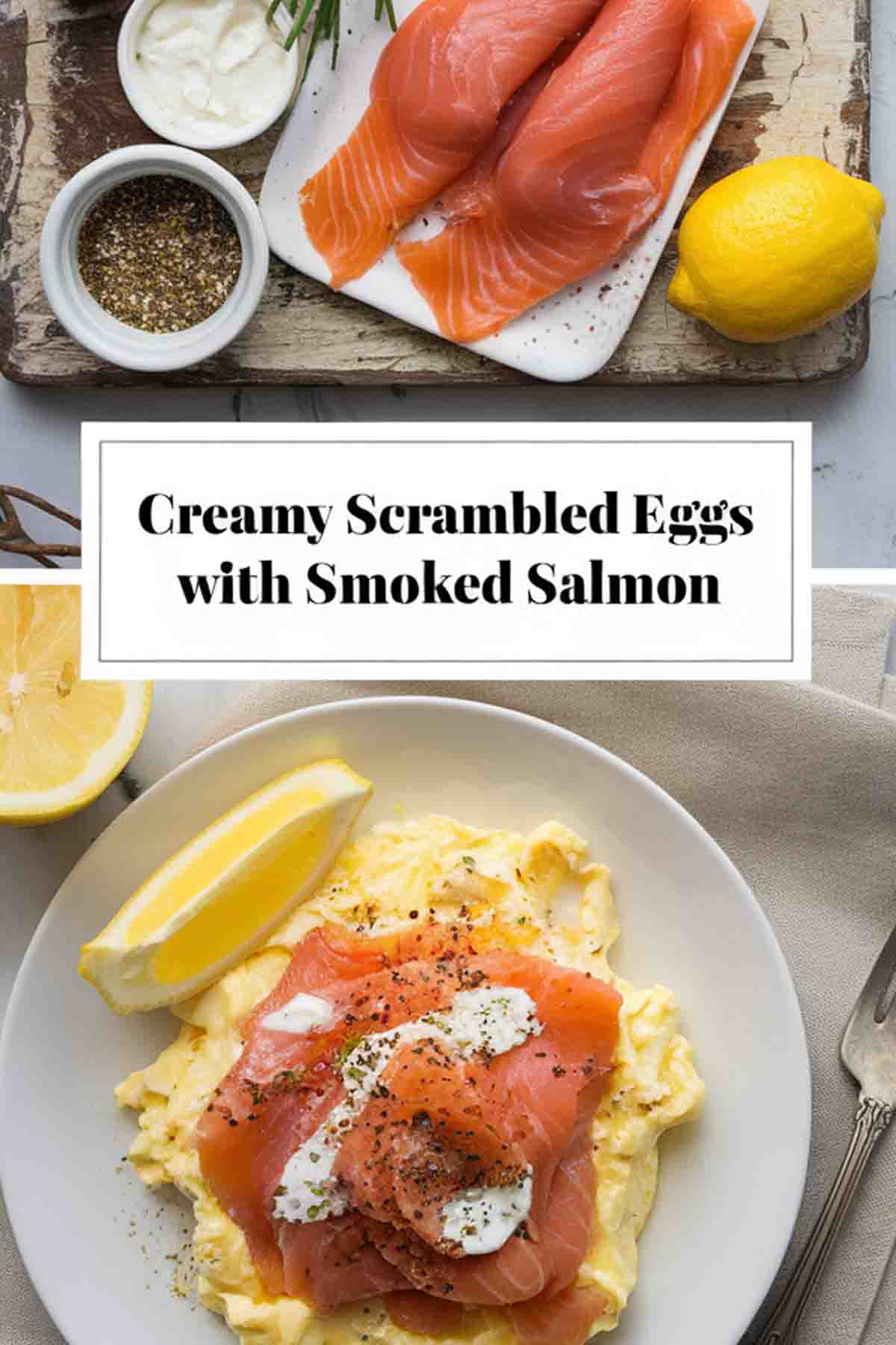 Scrambled Eggs with Smoked Salmon recipe